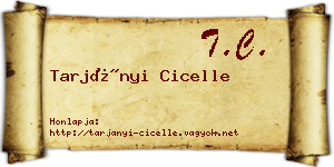 Tarjányi Cicelle névjegykártya